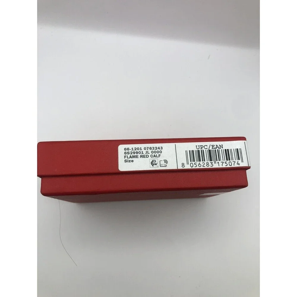 New Salvatore Ferragamo Men Revival Wallet  Leather Card Holder Red Unisex $295